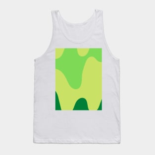 Abstract green swirl pattern Tank Top